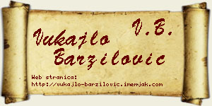 Vukajlo Barzilović vizit kartica